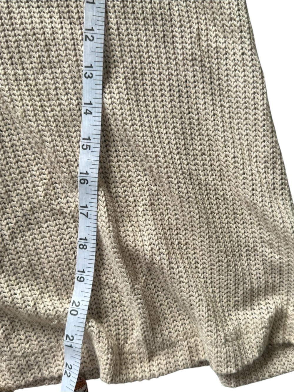 Blu Pepper Beige Knit Tank with Mustard Paisley Back Bow - Picture 7 of 8